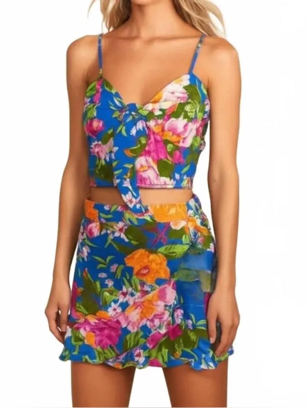 Band of Gypsies Lottie & Holly Tropical 2 Piece Skorts Set XS NWT